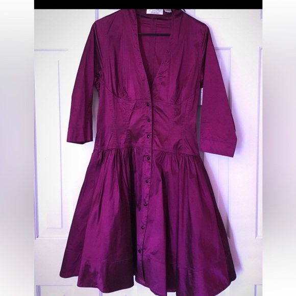 Byron Lars Dresses & Skirts - Byron Lars Magneta Taffeta Dress 10 LN
